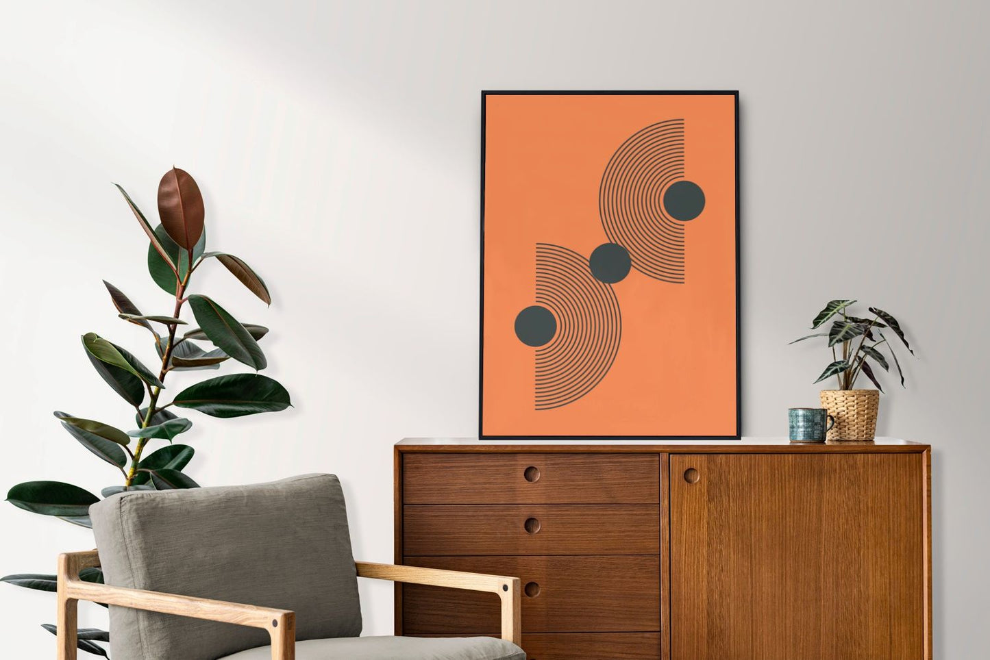 Orange Mid-Century Modern